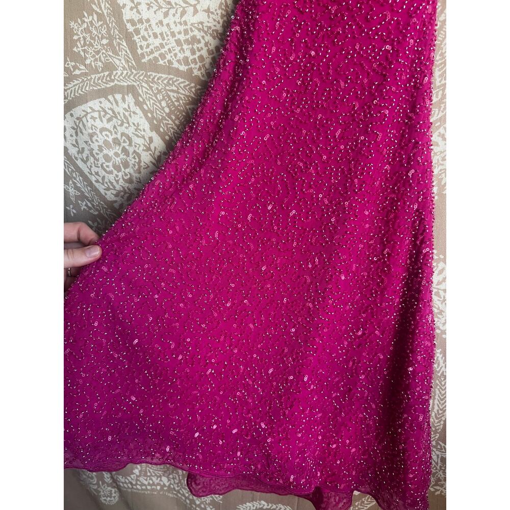 NWT Oh Polly Emilion Embellished Cut Out Mini Dress in Fuchsia - Picture 6 of 9